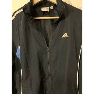 Adidas Navy/White Full Zip Men's Track Jacket‎ - Size M UK 38/40
